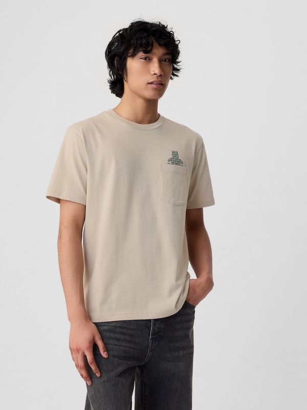 GAP Beige T-shirt with Unisex Teddy Bear GAP Brannan