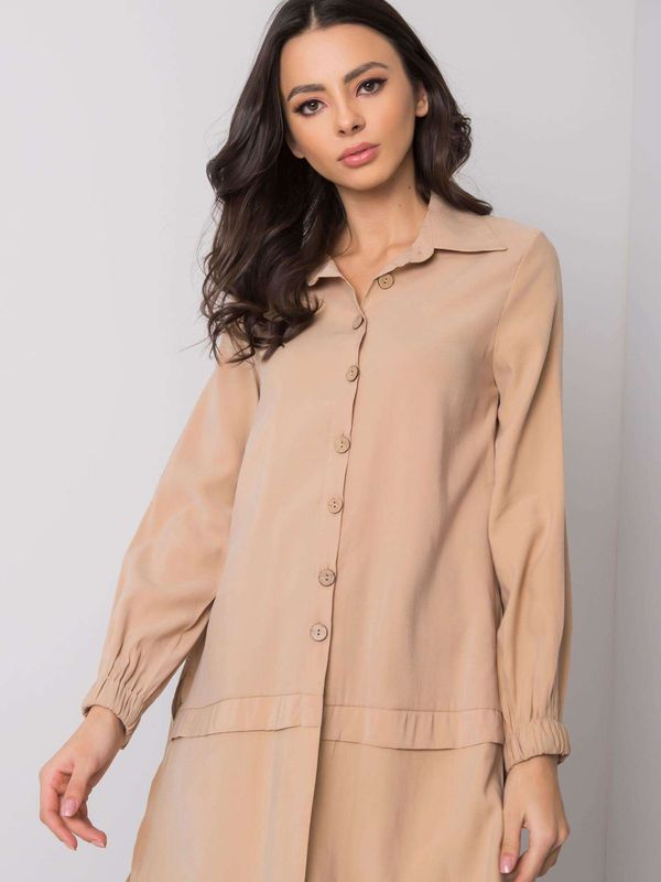 Fashionhunters Beige tunic from Adelaide RUE PARIS