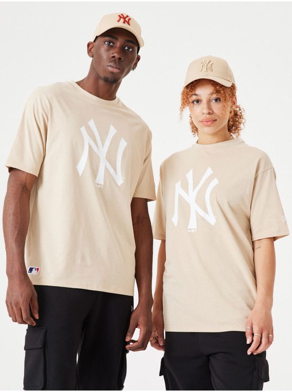 New Era Beige Unisex T-Shirt New Era - Men