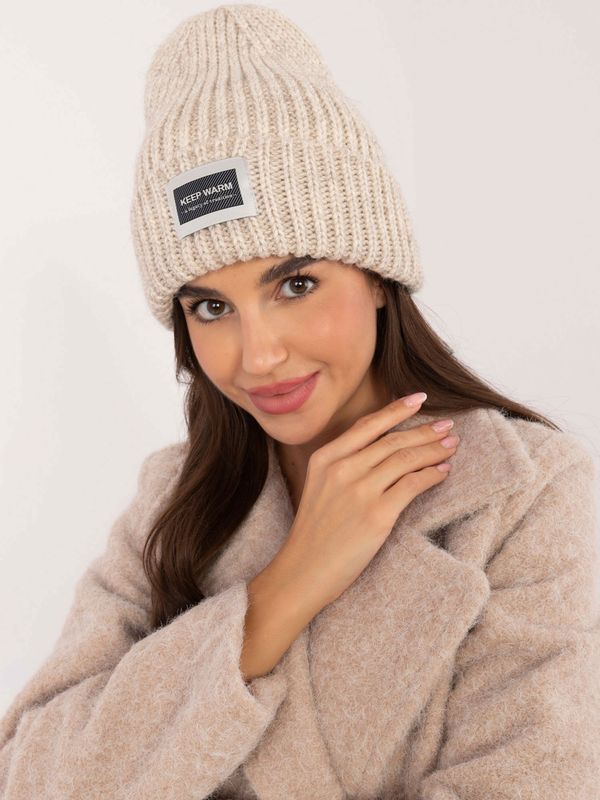 Fashionhunters Beige winter hat RUE PARIS