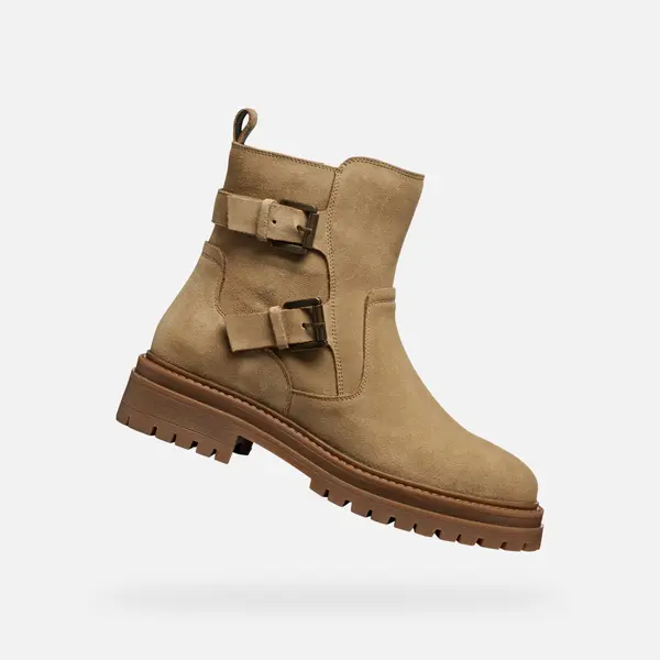 GEOX Beige women's ankle boots Geox Iridea - Women's