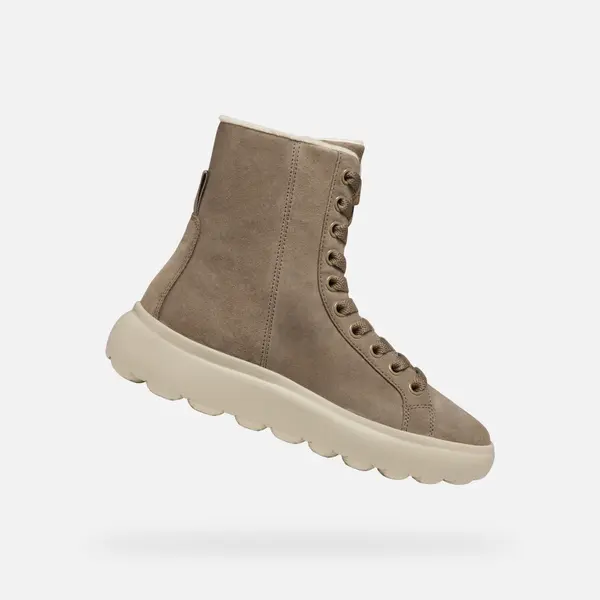 GEOX Beige women's ankle boots Geox Spherica Ec4.1 - Women's