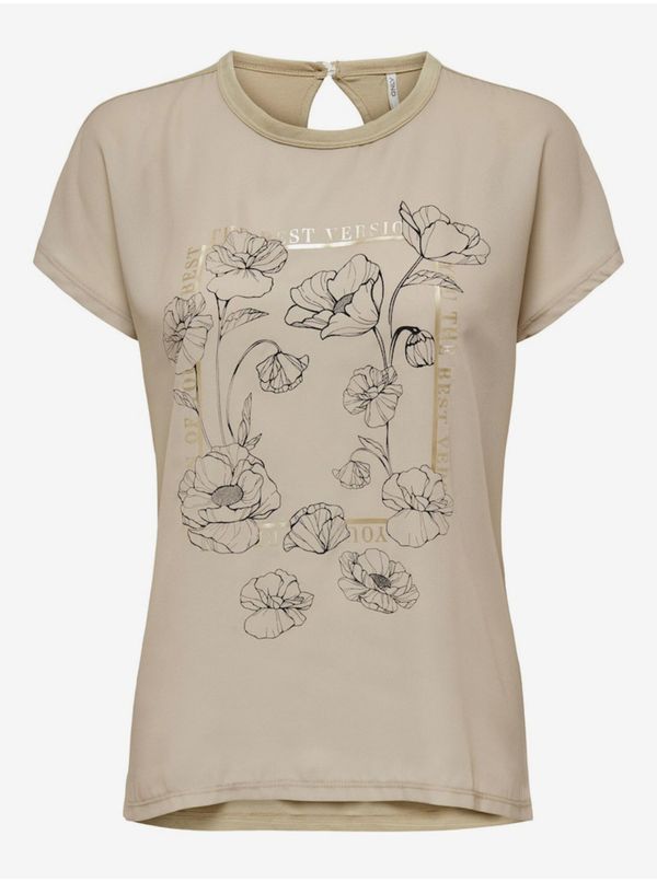 Only Beige women's blouse ONLY Flora