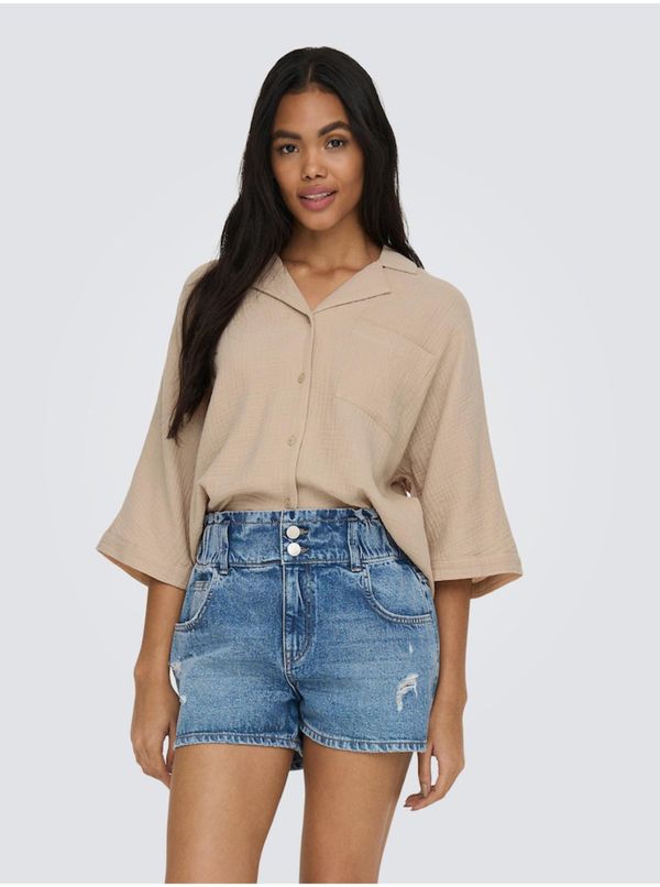 Only Beige women's blouse ONLY Thyra