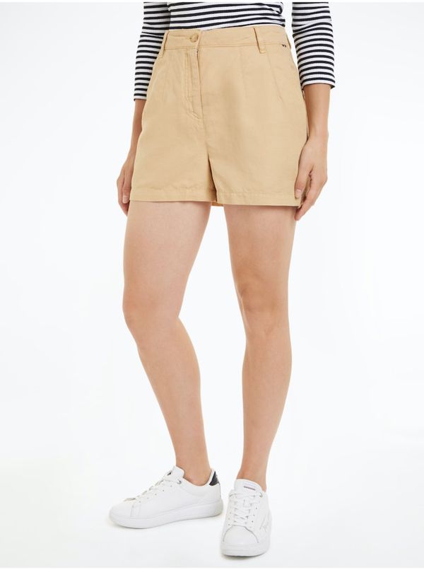 Tommy Hilfiger Beige women's chino shorts Tommy Hilfiger - Women's