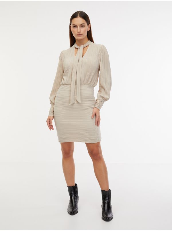 Vero Moda Beige women's dress VERO MODA Aurora - Women