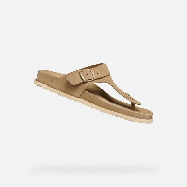 GEOX Beige women's flip-flops Geox Sandybett - Women's