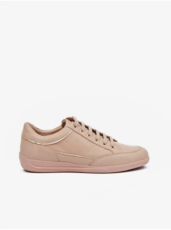 GEOX Beige Women's Leather Sneakers Geox Myria - Women's
