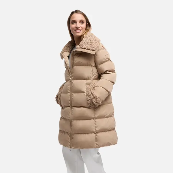 GEOX Beige Women's Quilted Jacket Geox Vilde - Women's