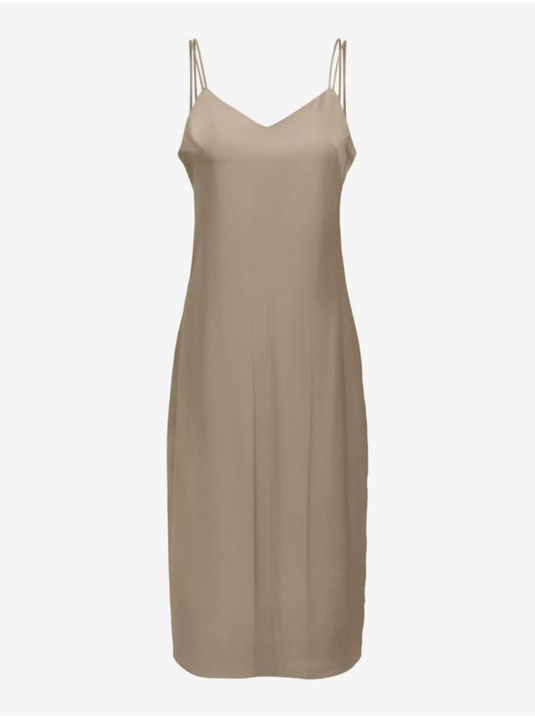 Only Beige women's satin dress ONLY Sia - Women