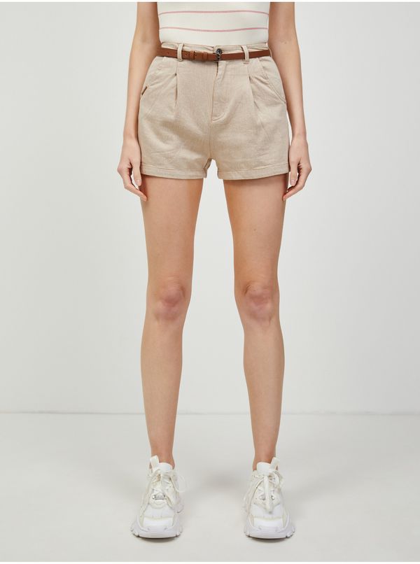 Ragwear Beige Women's Shorts Ragwear Sorenn - Women