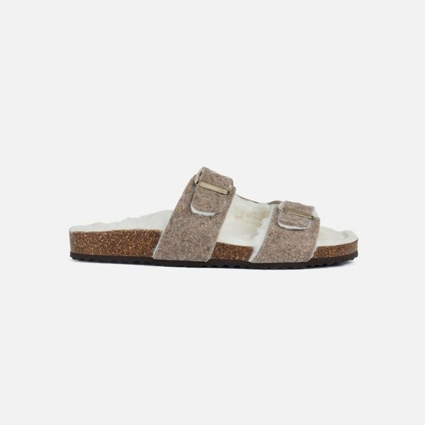 GEOX Beige women's slippers Geox Brionia - Women's