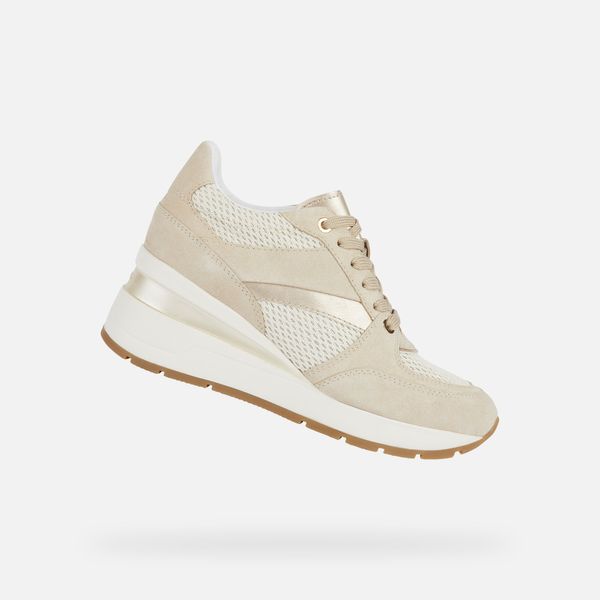 GEOX Beige women's sneakers Geox Zosma - Women's