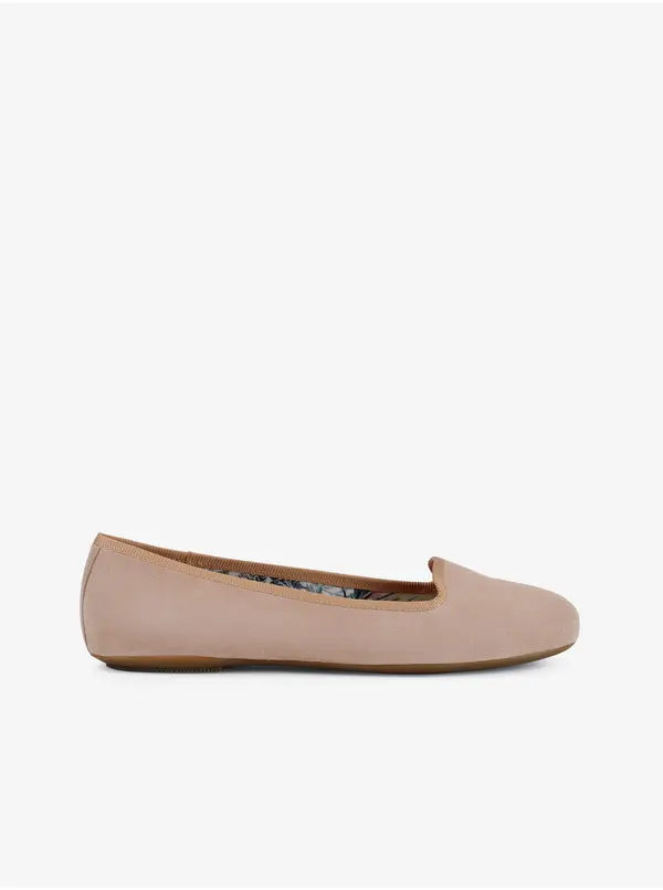 GEOX Beige Women's Suede Ballerinas Geox Palmaria - Women's