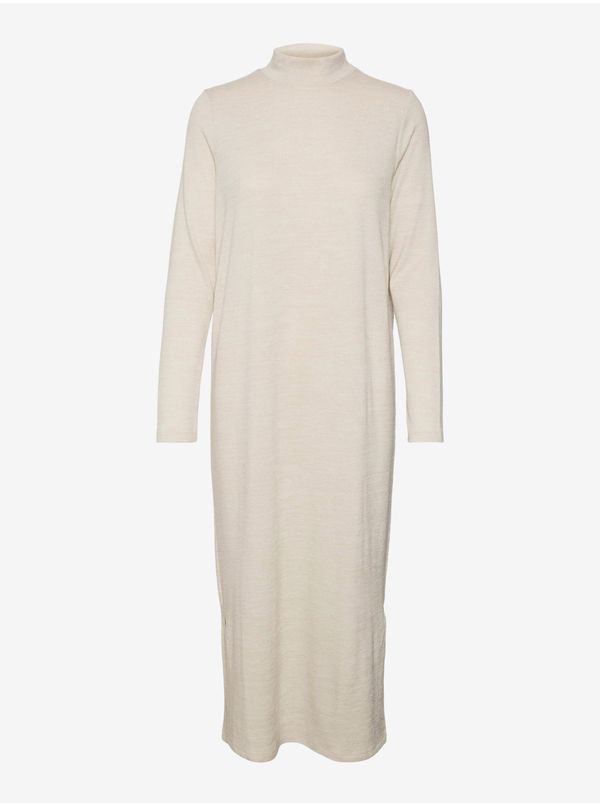 Vero Moda Beige women's sweater dress VERO MODA Katie - Women