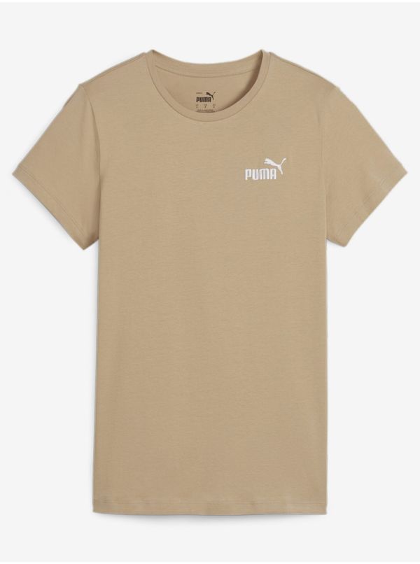 Puma Beige women's T-shirt Puma ESS+ Embroidery Tee - Women