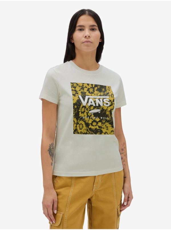 Vans Beige women's T-shirt VANS Warped Floral - Women