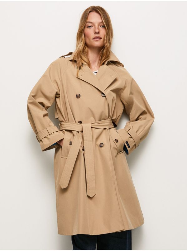 Pepe Jeans Beige women's trench coat Pepe Jeans Ava - Women's