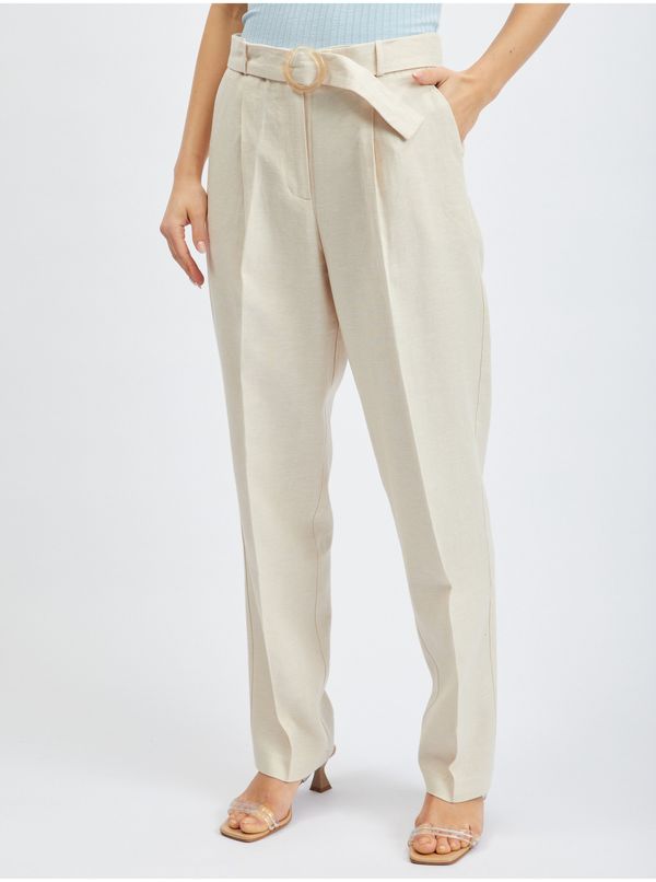 Orsay Beige women's trousers ORSAY - Women