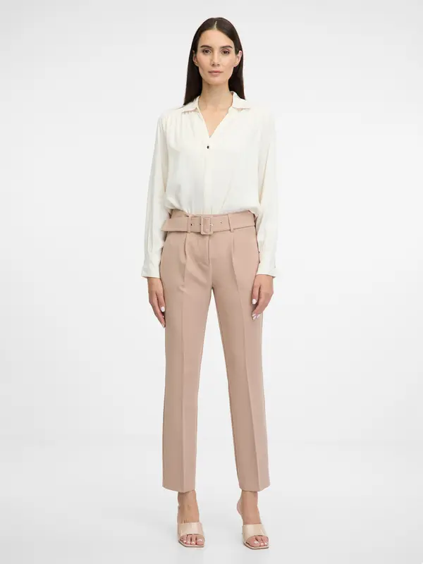 Orsay Beige women's trousers ORSAY - Women's