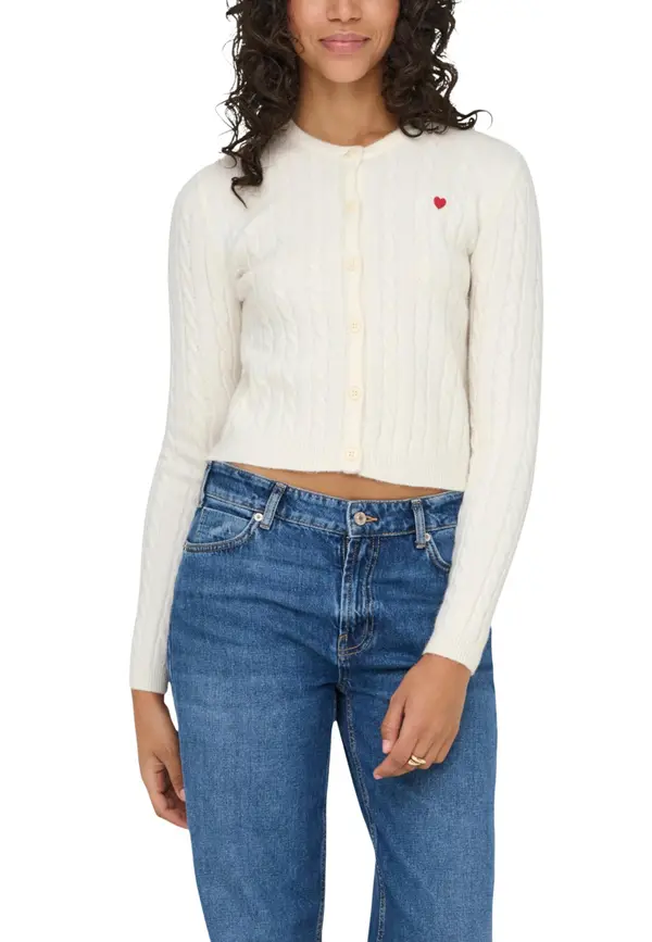 Only Bel osnovni pulover z gumbi