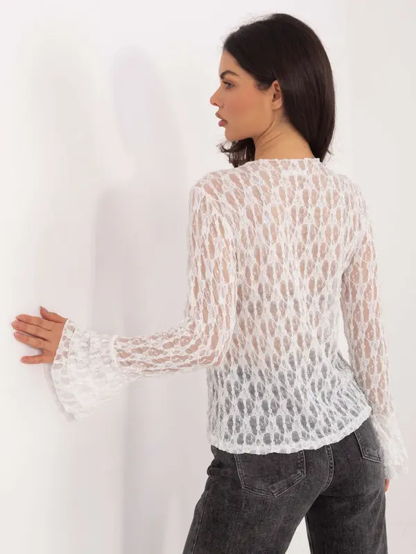 Italy Moda Bela čipkasta bluza