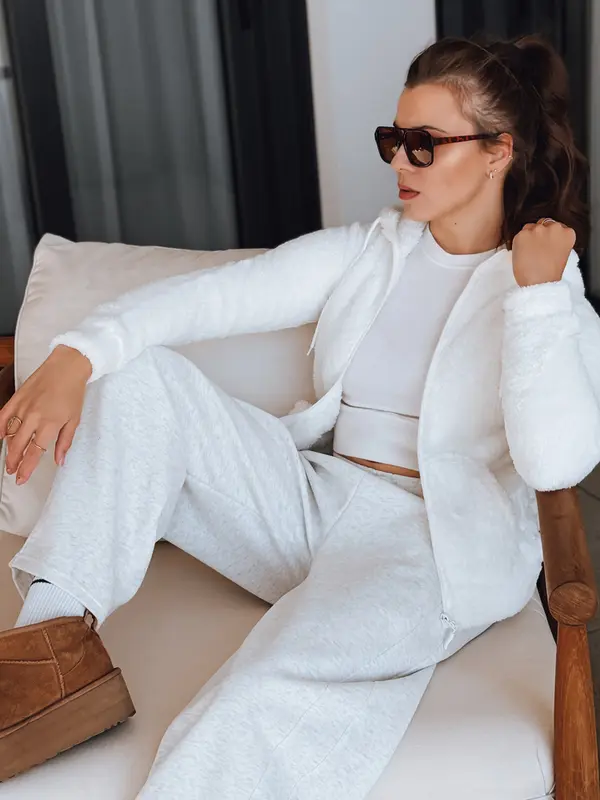 DStreet Bela jopa s kapuco in trenirke