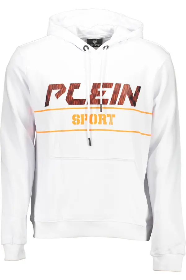 Plein Sport Bela jopa s kapuco PLEIN SPORT