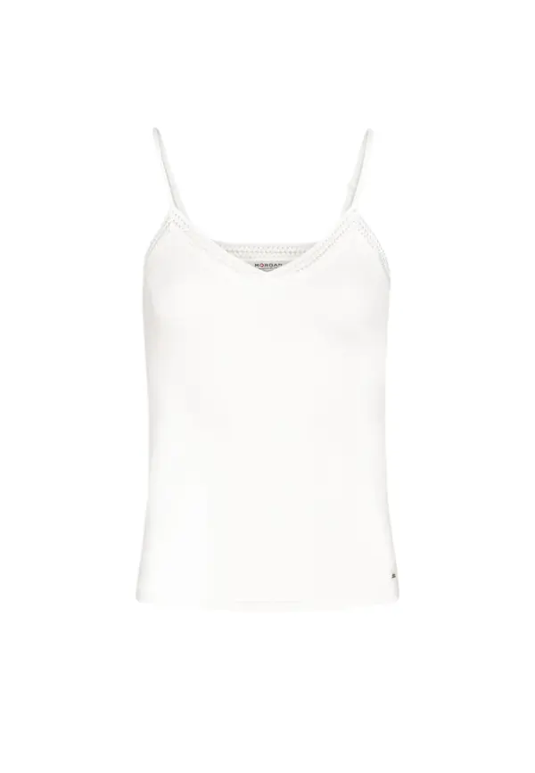 Morgan De Toi Bela majica brez rokavov Morgan De Toi