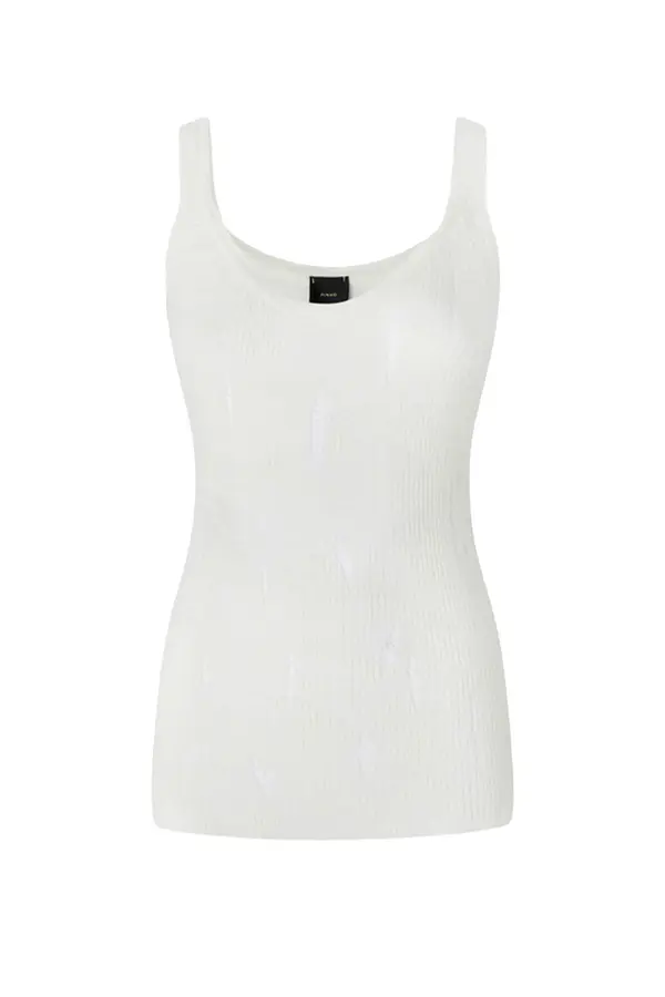 Pinko Bela majica brez rokavov Pinko Canotta