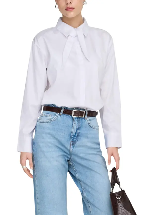 Jacqueline de Yong Bela majica Jacqueline De Yong