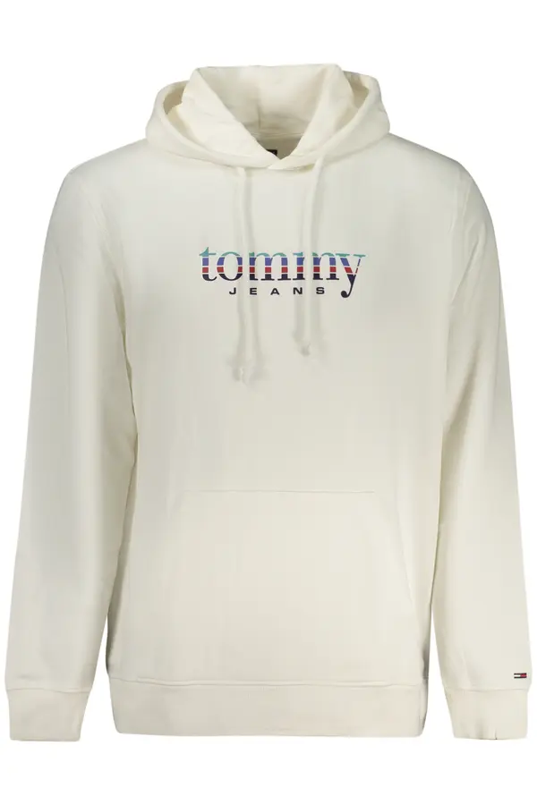 Tommy Hilfiger Bela majica s kapuco Tommy Jeans