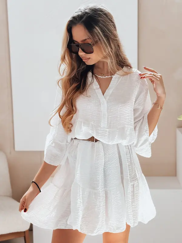 DStreet Bela poletna muslin obleka LYVONNE