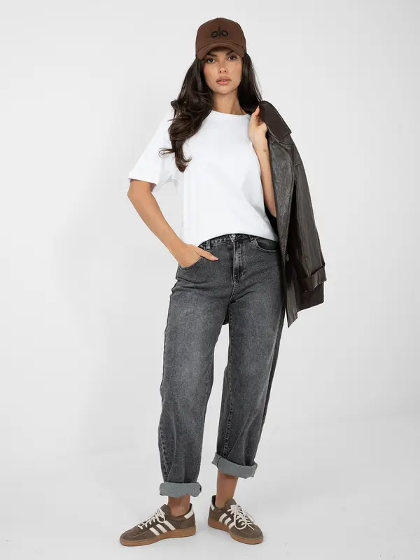 RUE PARIS Bela ženska majica s kratkimi rokavi