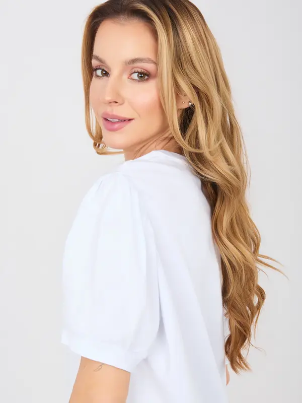 RUE PARIS Bela ženska oversized bluza RUE PARIS