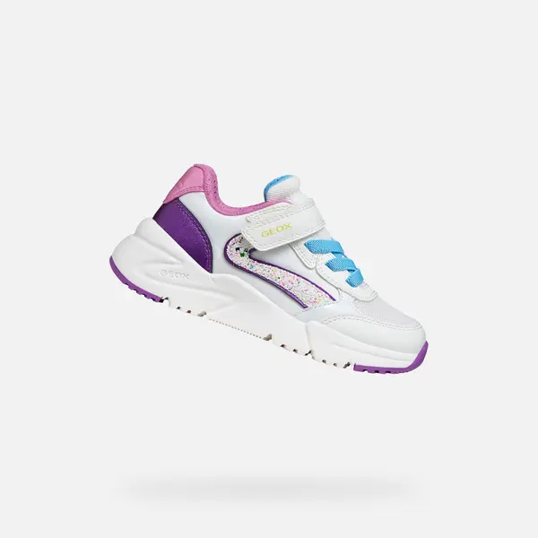 GEOX Bele dekliške superge Geox