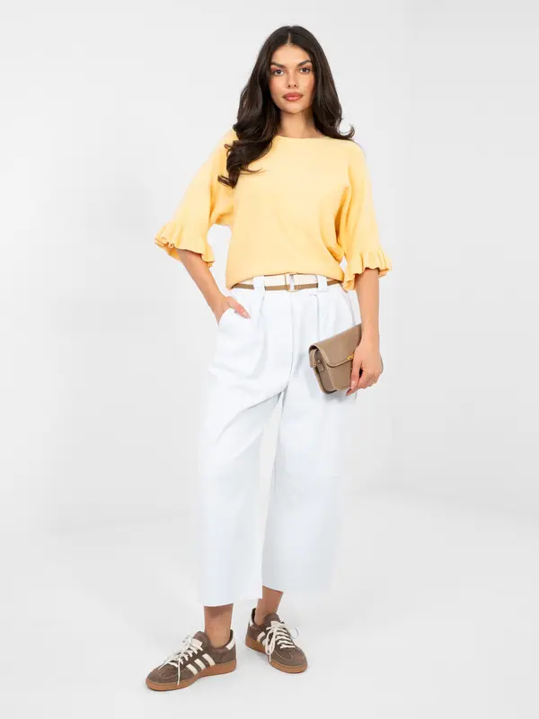 RUE PARIS Bele kavbojke culotte RUE PARIS