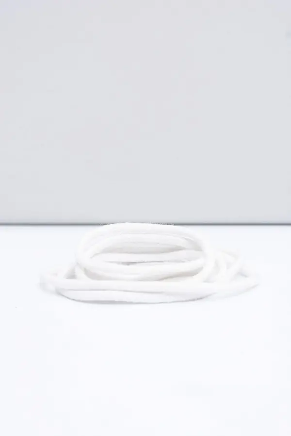 Corbby Bele okrogle vezalke Corby