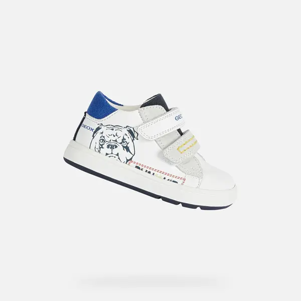 GEOX Beli fantovski superge Geox Biglia Boy