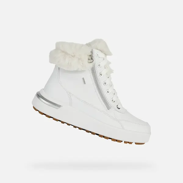 GEOX Beli ženski gležnjarji Geox Dalyla ABX