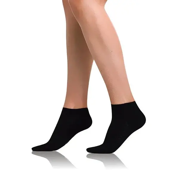 Bellinda Bellinda BAMBOO AIR LADIES IN-SHOE SOCKS - Short Women's Bamboo Socks - Black