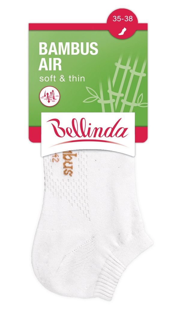 Bellinda Bellinda BAMBOO AIR LADIES IN-SHOE SOCKS - Women's Short Bamboo Socks - White