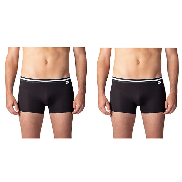 Bellinda Bellinda COTTON STRETCH BOXER 2x - Double pack of cotton boxer shorts - black