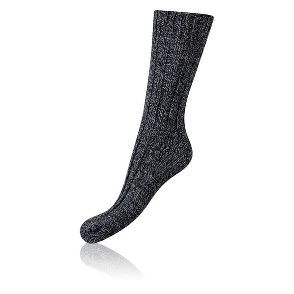 Bellinda Bellinda NORWEGIAN STYLE SOCKS - Men's Norwegian Style Winter Socks - Black