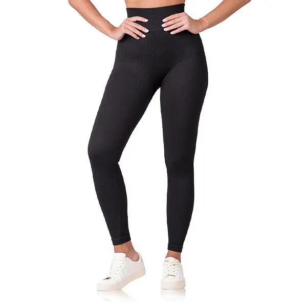 Bellinda Bellinda RELAX & GO RIB OPTIC LEGGINGS - Women's Fashion Leggings - Black