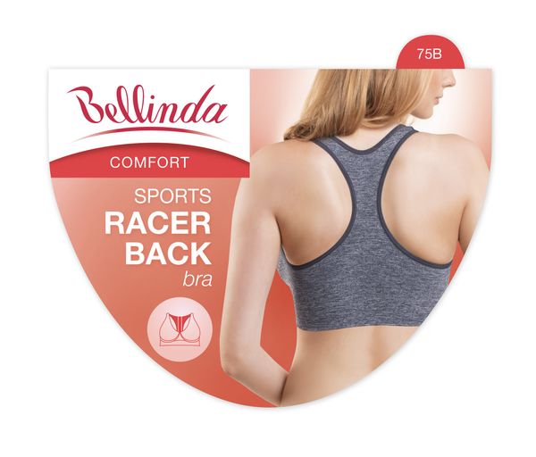 Bellinda Bellinda SPORTS RACER BACK BRA - Women's Seamless Bra - Black