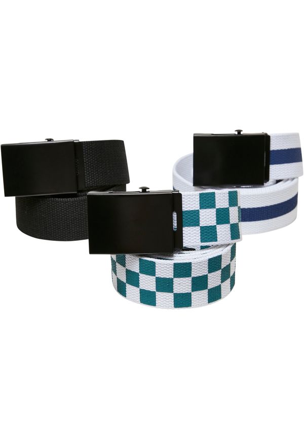 Urban Classics Belts Trio black/jasper/spaceblue