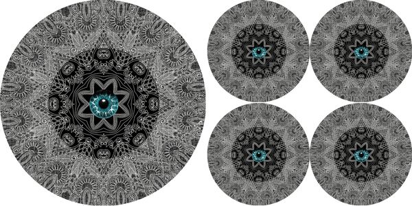 Bertoni Home Bertoni Home Unisex's 1+4 Round Table Pads Set Look