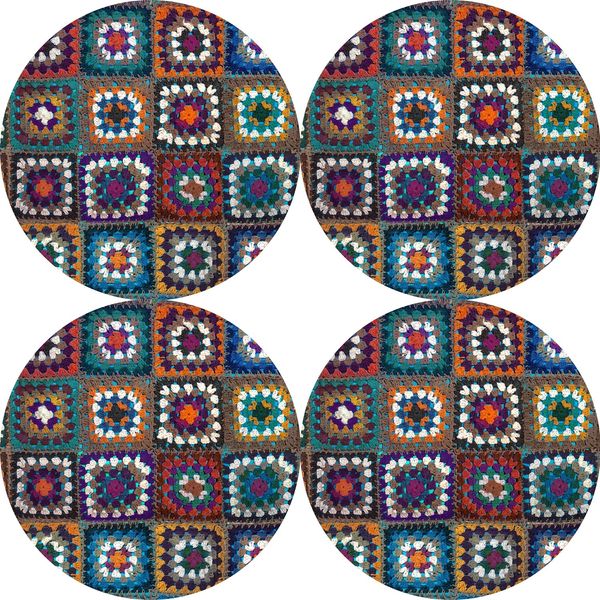 Bertoni Home Bertoni Home Unisex's 4 Round Table Pads Set Frania