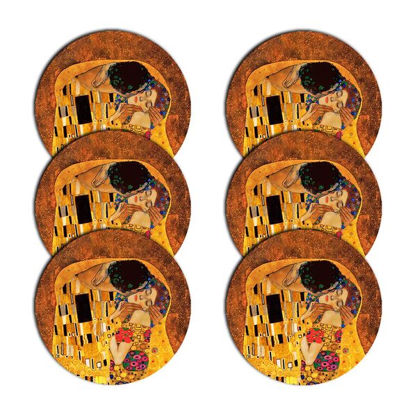 Bertoni Home Bertoni Home Unisex's 6 Round Table Pads Set Pocałunek